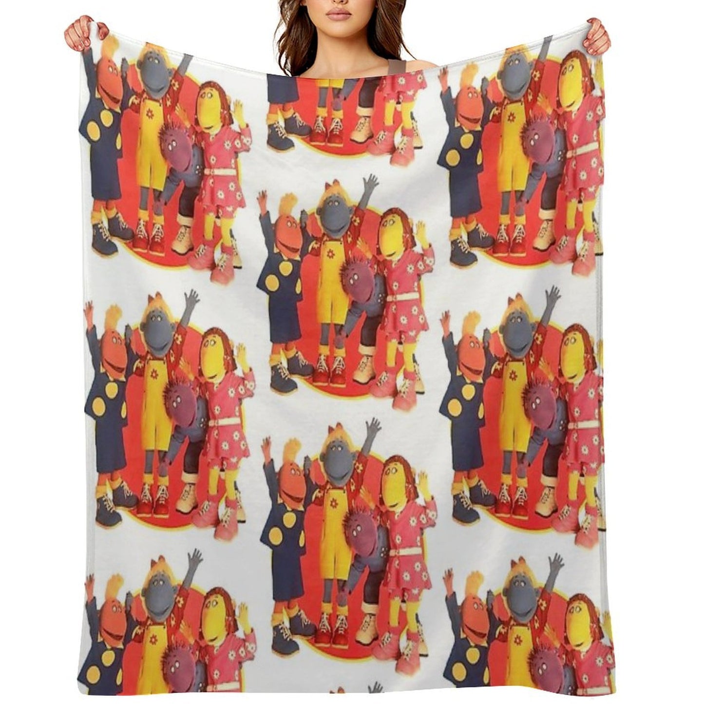 Tweenies Group Bbc 2000s Nostalgia Sustainable Throw Blanket
