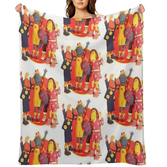 Tweenies Group Bbc 2000s Nostalgia Sustainable Throw Blanket