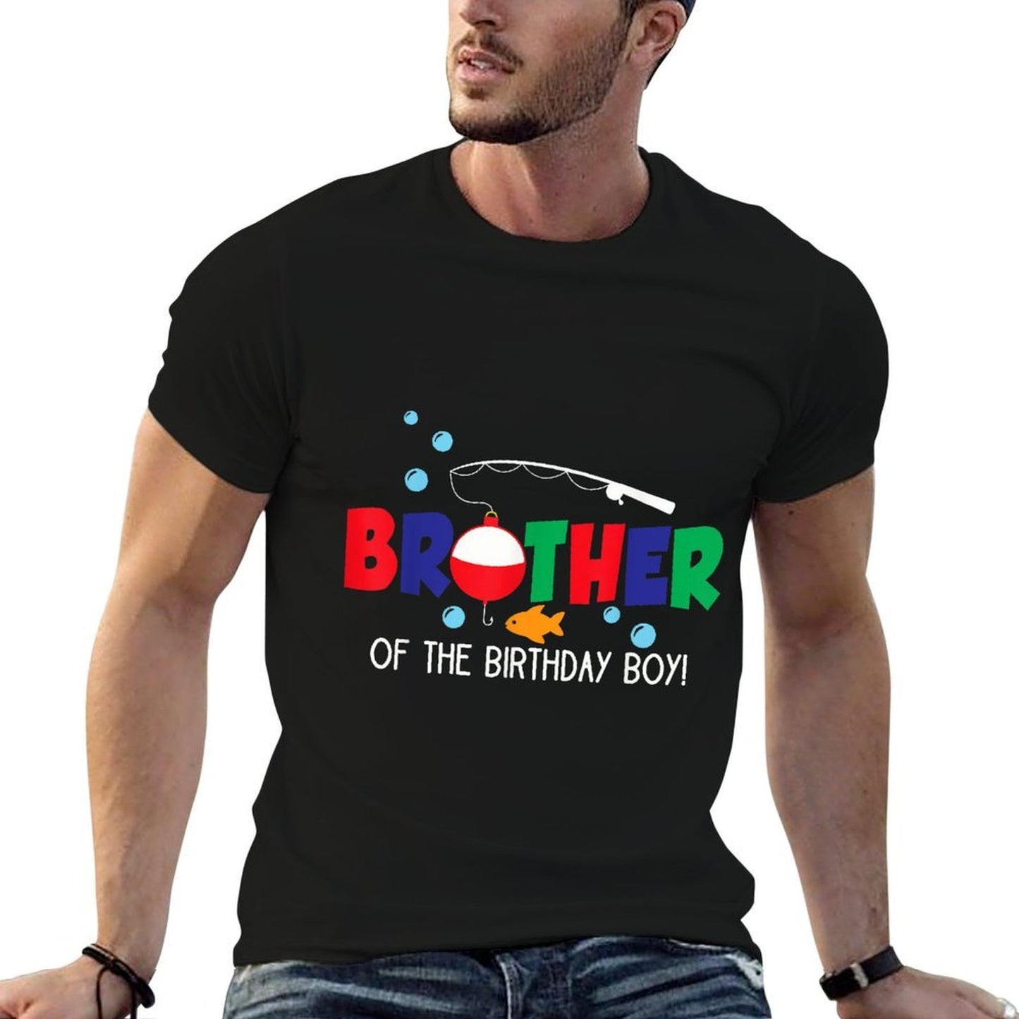 Brother of The Big One Fishing Boy First Birthday Ofishally  Moisture-wicking T-Shirt
