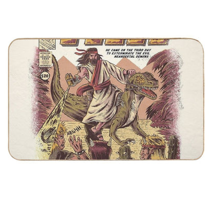 JURASSIC JESUS  Multi-Purpose Bath Mat