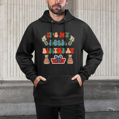 Retro Groovy It's My 50th Birthday Customizable Surface Hoodie