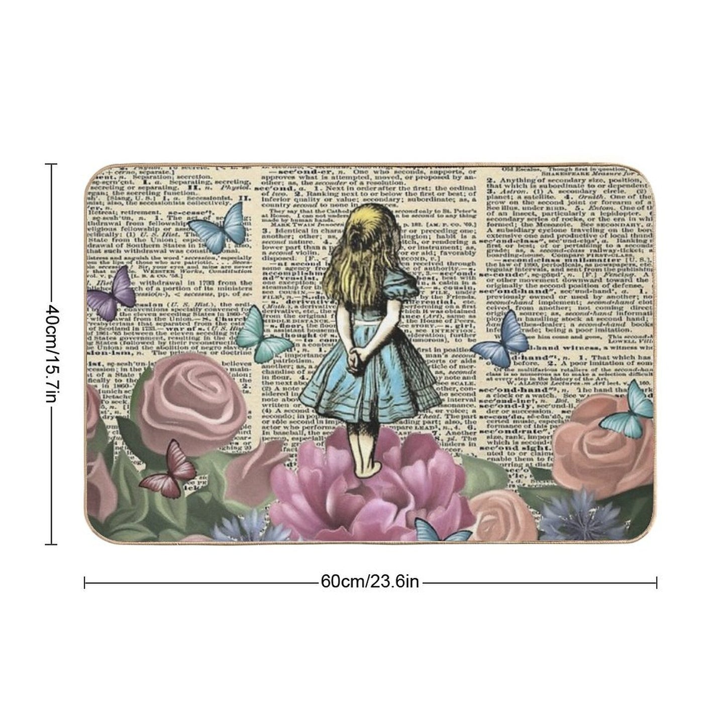Alice In Wonderland - Wonderland Garden  Slip-Resistant Bath Mat