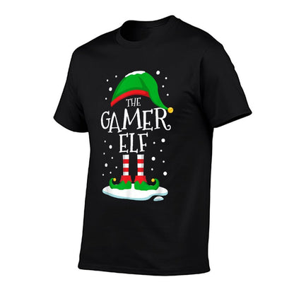 The Gamer Elf Christmas Family Matching Xmas Video Game  Quick-drying T-Shirt