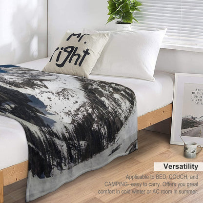 Delta Lake Landscape Plush Throw Blanket