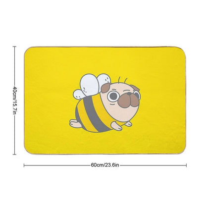 Pug Bee  Versatile Bath Mat