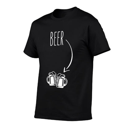 Just Beer in My Belly - Expecting Dad Pregnancy Announcement Comfortable T-Shirt