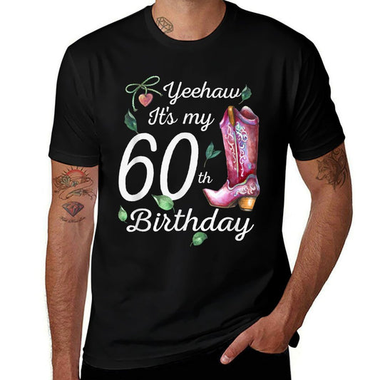 Yeehaw Its My 60th Birthday 60 Year Old Gift Country Cowgirl  Relaxed-fit T-Shirt