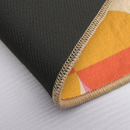 Mid Century Modern Geometric Abstract Pattern 721  Slip-Resistant Bath Mat