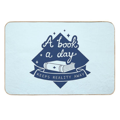 A Book A Day - Book Lover Design Durable Bath Mat