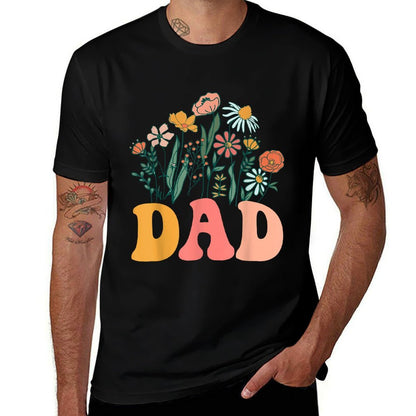 New DAD Wildflower First Birthday & Baby Shower  Odor-resistant T-Shirt