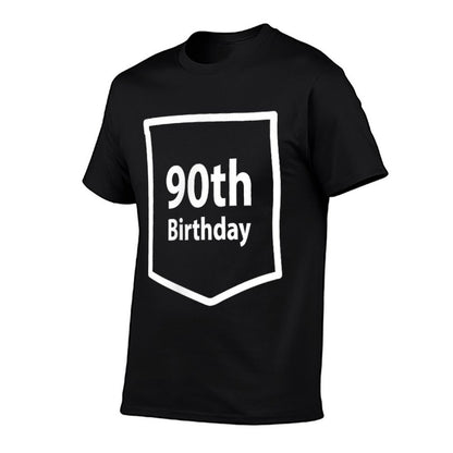 90th Birthday Birthday  Oversized Silhouette T-Shirt