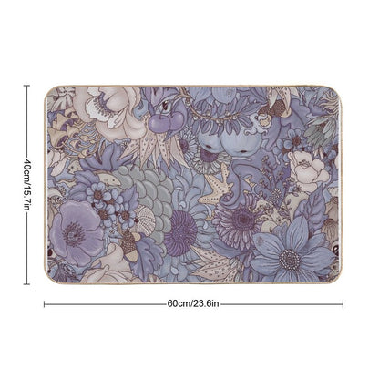 The Wild Side - Lavender Ice  Slip-Resistant Bath Mat