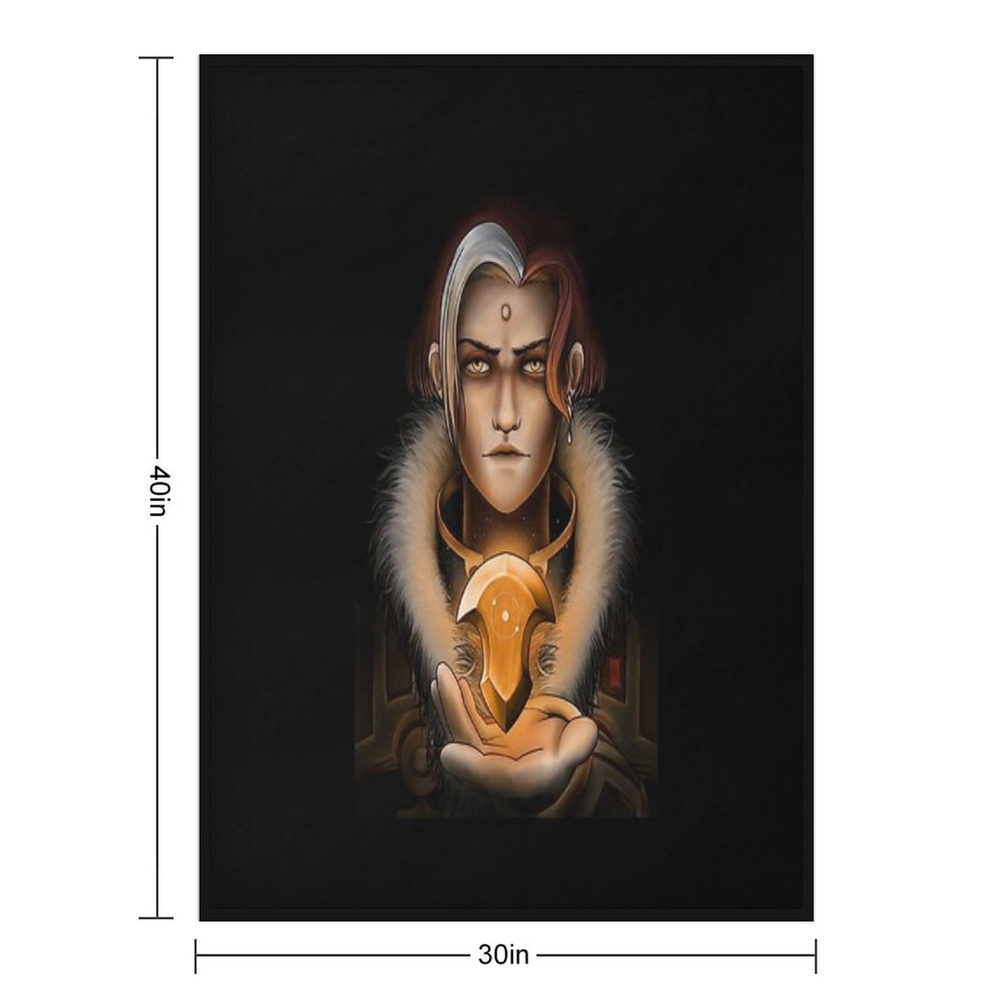 Emet-Selch And Azem's Crystal Premium Throw Blanket