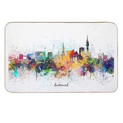 Dortmund Skyline  Stain-Proof Bath Mat
