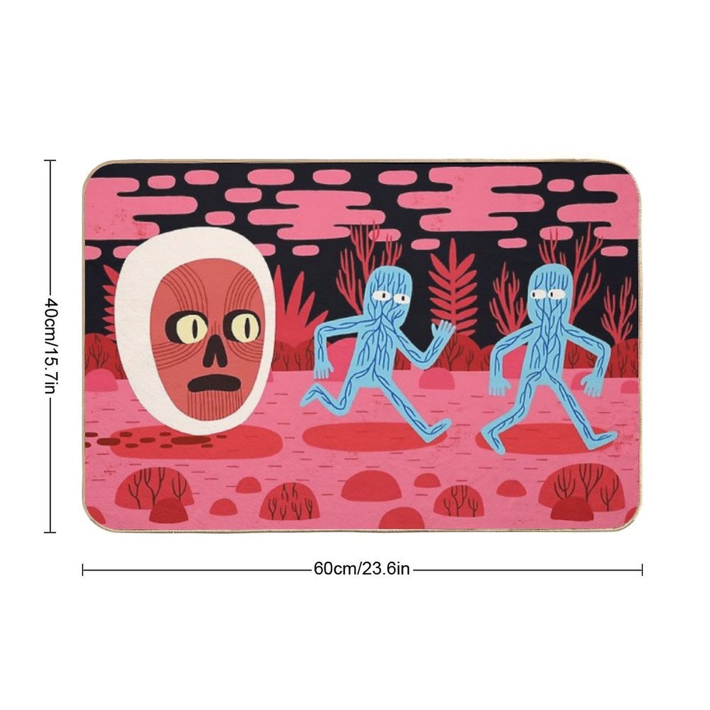 Running from Nightmares  Long-Lasting Bath Mat