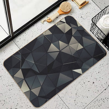 Polygon Noir  Multi-Purpose Bath Mat