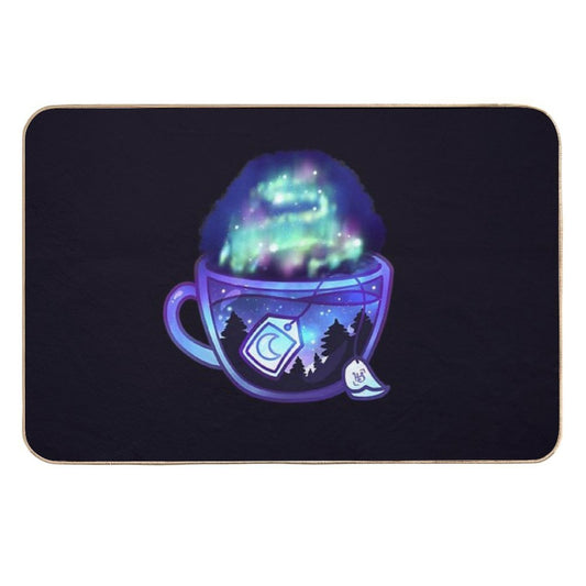 Aurora Borealis Tea - Dreamy Aesthetic  Long-Lasting Bath Mat