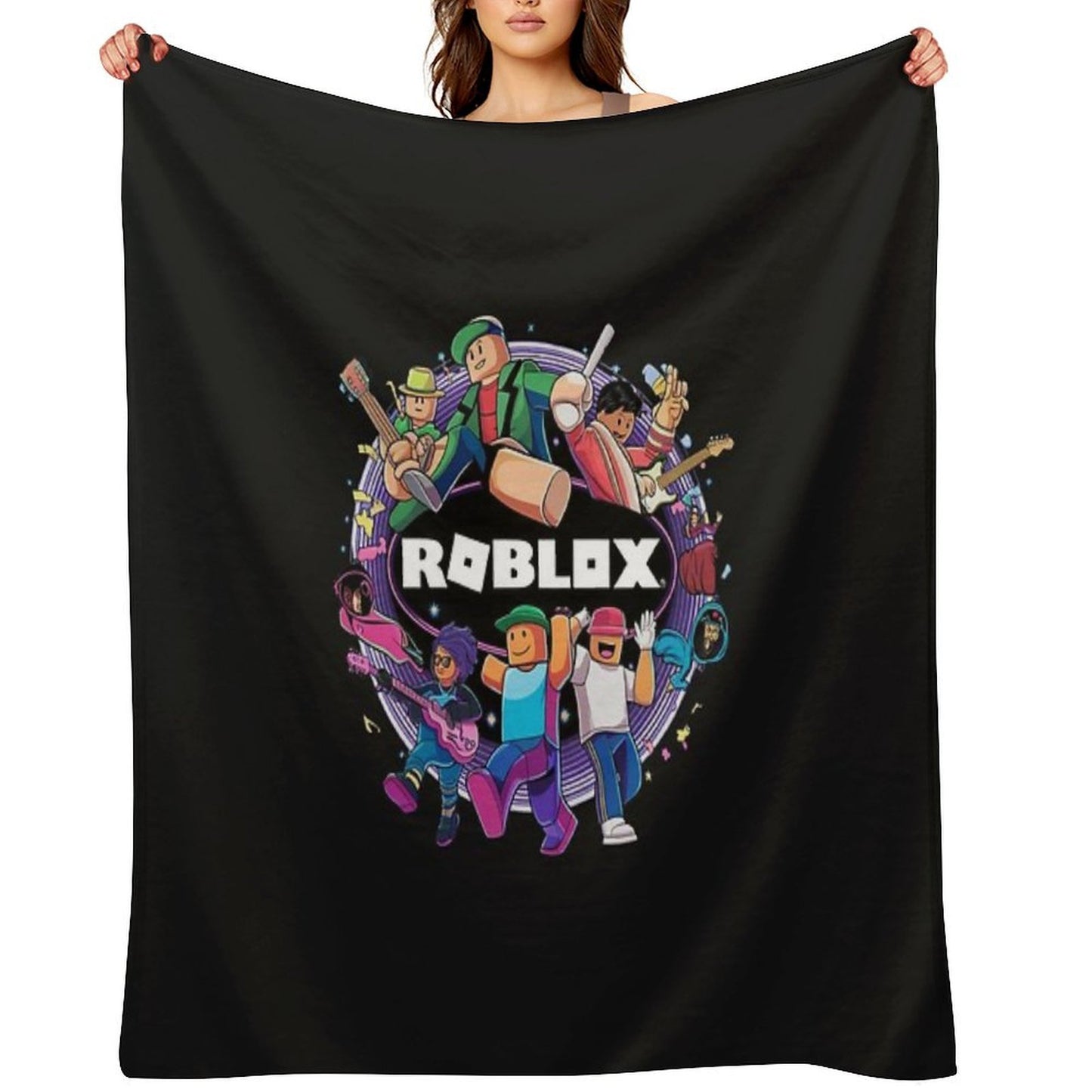 Roblox Vibrant Travel-friendly Throw Blanket