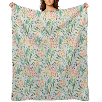 Botanical Garden Compact Throw Blanket