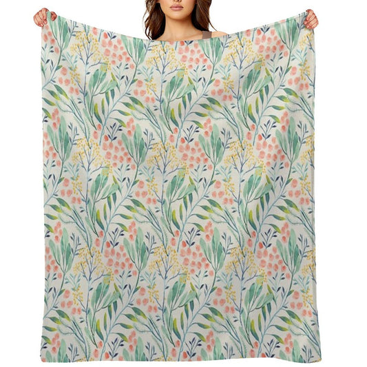 Botanical Garden Compact Throw Blanket