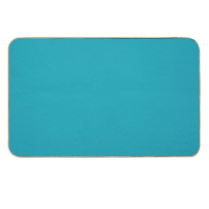 Eastern Blue Solid Color  Rapid-Drying Bath Mat