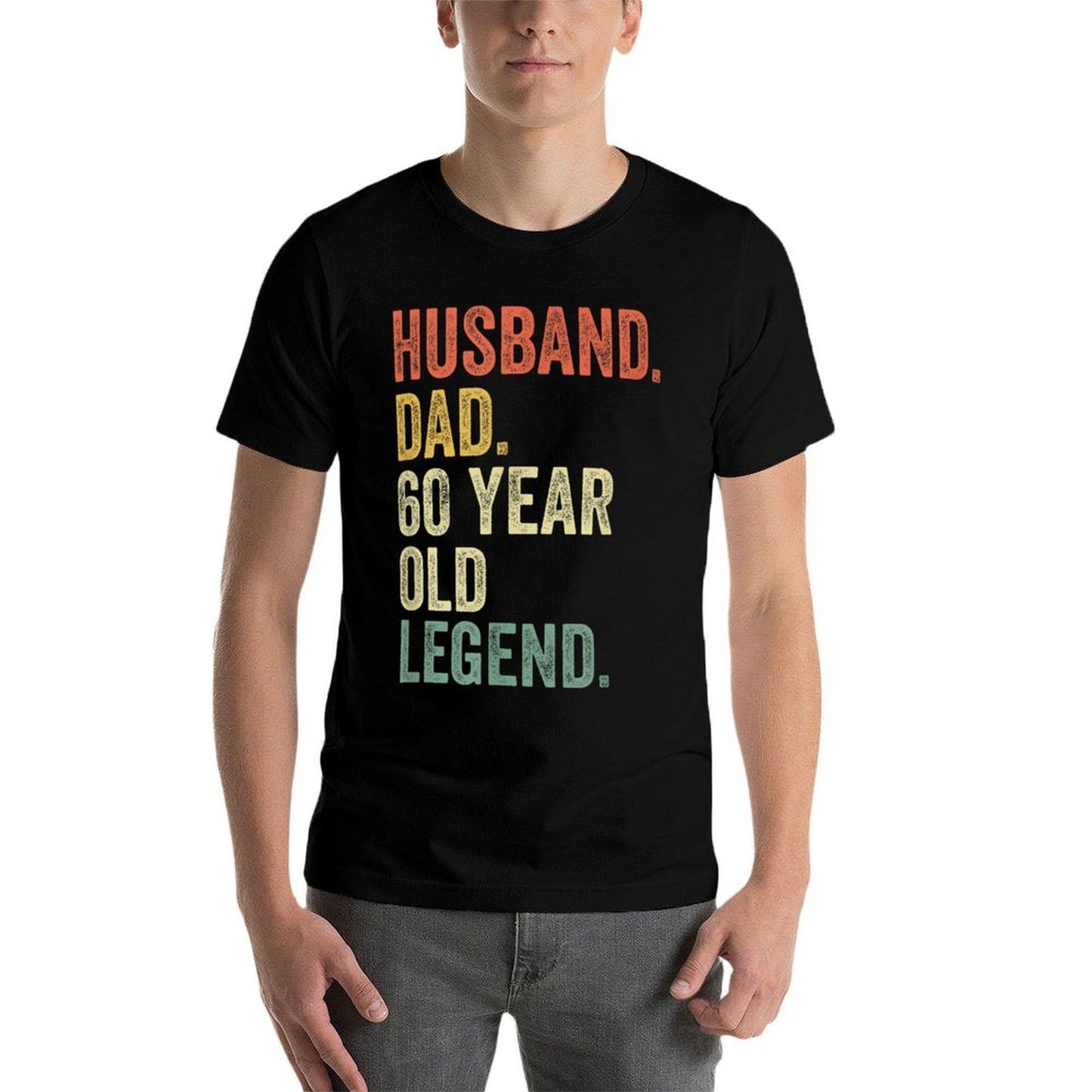 Funny 60th Birthdays For Men Gifts Vintage Dad 1960  Moisture-wicking T-Shirt