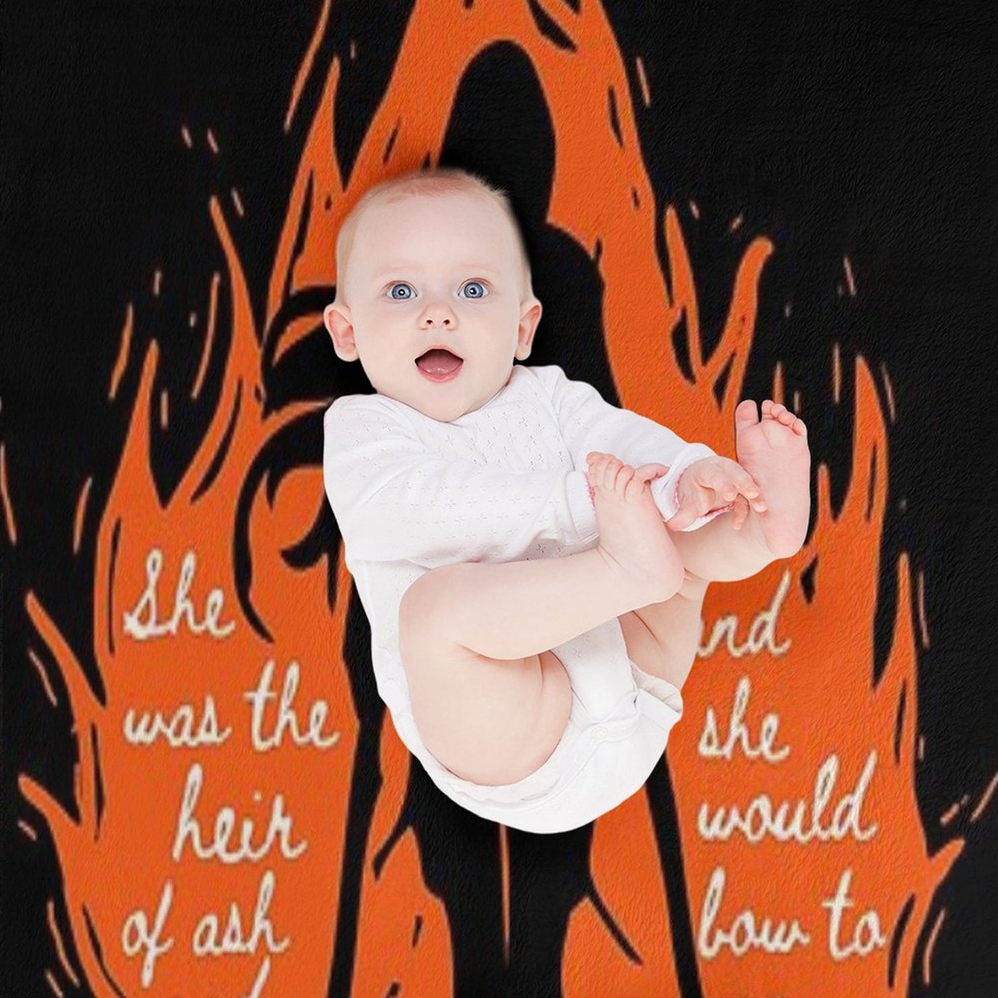 She Was The Heir of Ash And Fire Wrinkle-free Throw Blanket
