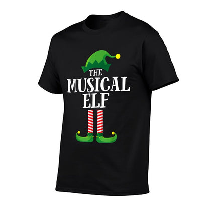 Musical Elf Matching Family Group Christmas Party Pyjamas  Stretchy T-Shirt