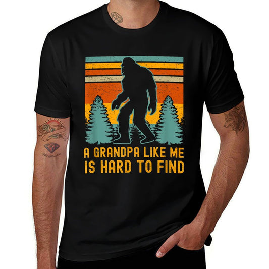 A Grandpa Like Me Is Hard To Find, Bigfoot Grandpa  Vintage-inspired T-Shirt