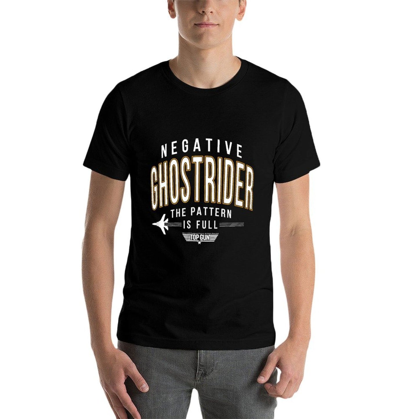 Top Gun Negative Ghostrider Pattern Is Full Text  Vintage-inspired T-Shirt