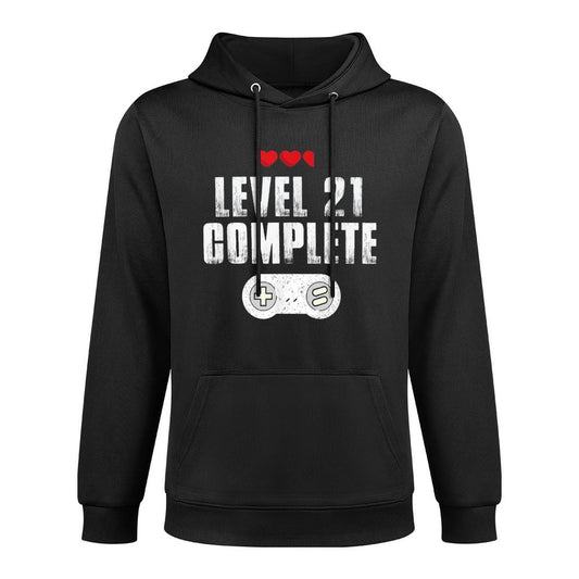 21st Birthday Gifts For Him And Her, Level 21 Complete Relaxed Fit Hoodie