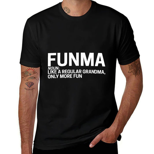 Funma And Funpas Funma Like A Regular Grandma  Fade-proof Color T-Shirt