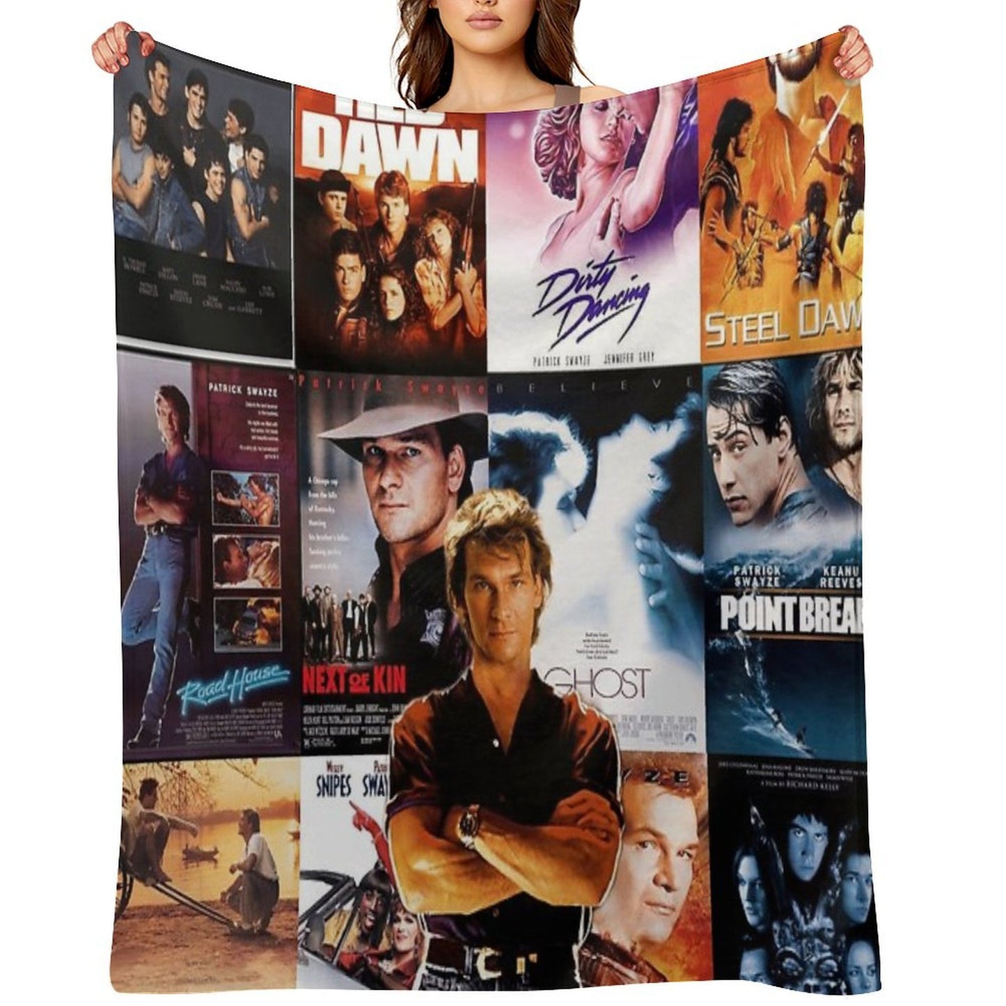 Collage of Swayze Multi-functional Throw Blanket