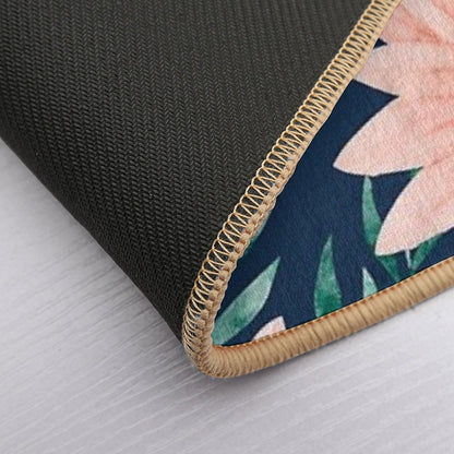 Floral Pattern  High-Traffic Bath Mat
