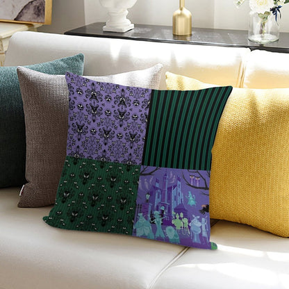 Haunted Mansion Pattern Soft Bedroom Essential Throw Pillow