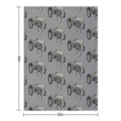 Painting of Ferguson Tractor Lightweight Throw Blanket