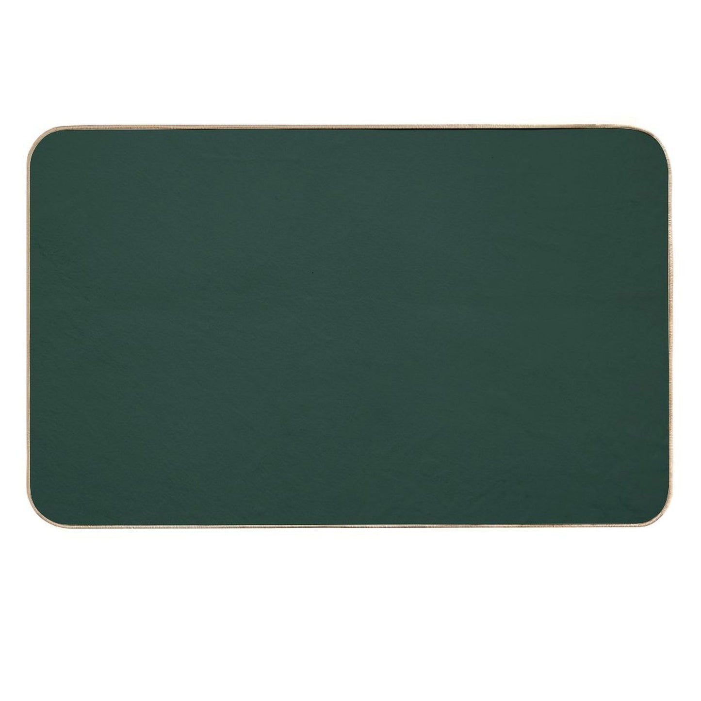 Forest Green Solid Color  Fade-Resistant Bath Mat
