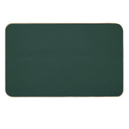 Forest Green Solid Color  Fade-Resistant Bath Mat