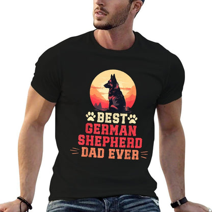 Best German Shepherd Dad Ever For Dog Dad Dog Lover  Graphic-printed T-Shirt