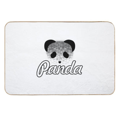 Geometric Panda Drawing  Rapid-Drying Bath Mat