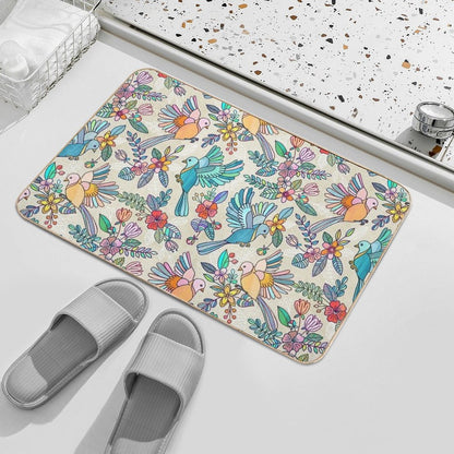 Whimsical Summer Flight  Rapid-Drying Bath Mat