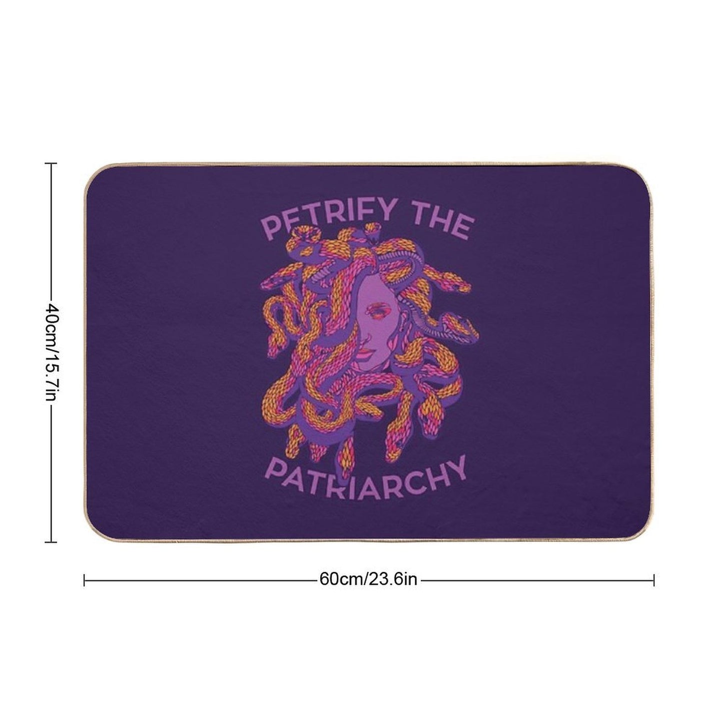 Petrify The Patriarchy  Anti-Trip Bath Mat