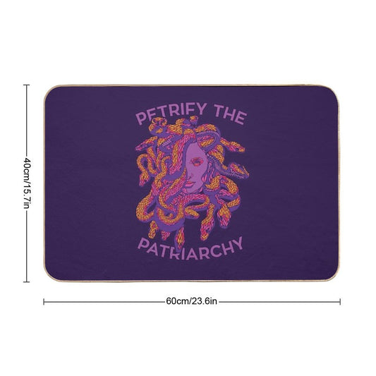Petrify The Patriarchy  Anti-Trip Bath Mat