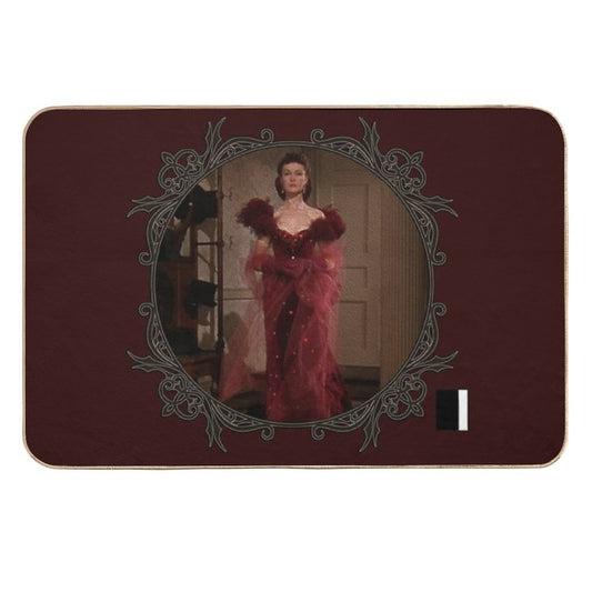 Scarlett Red Dress Durable Bath Mat