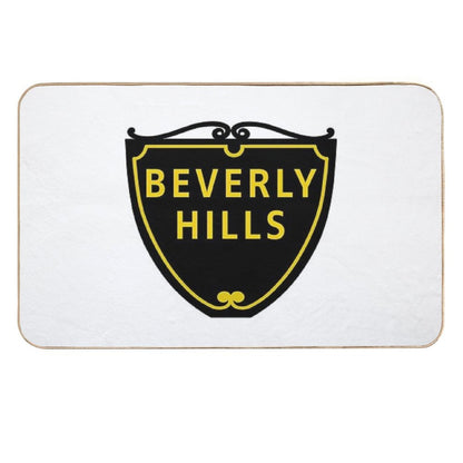 Beverly Hills Street Sign  Non-Slip Bath Mat