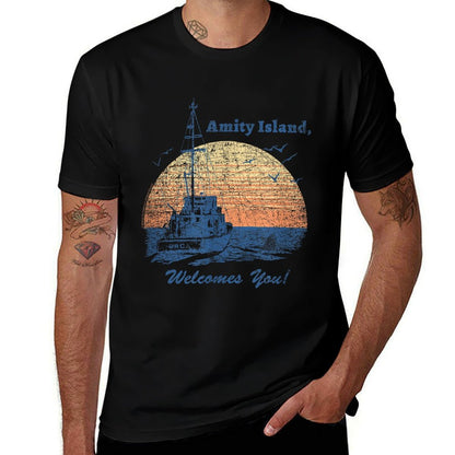Jaws Vintage Amity Island  Soft T-Shirt