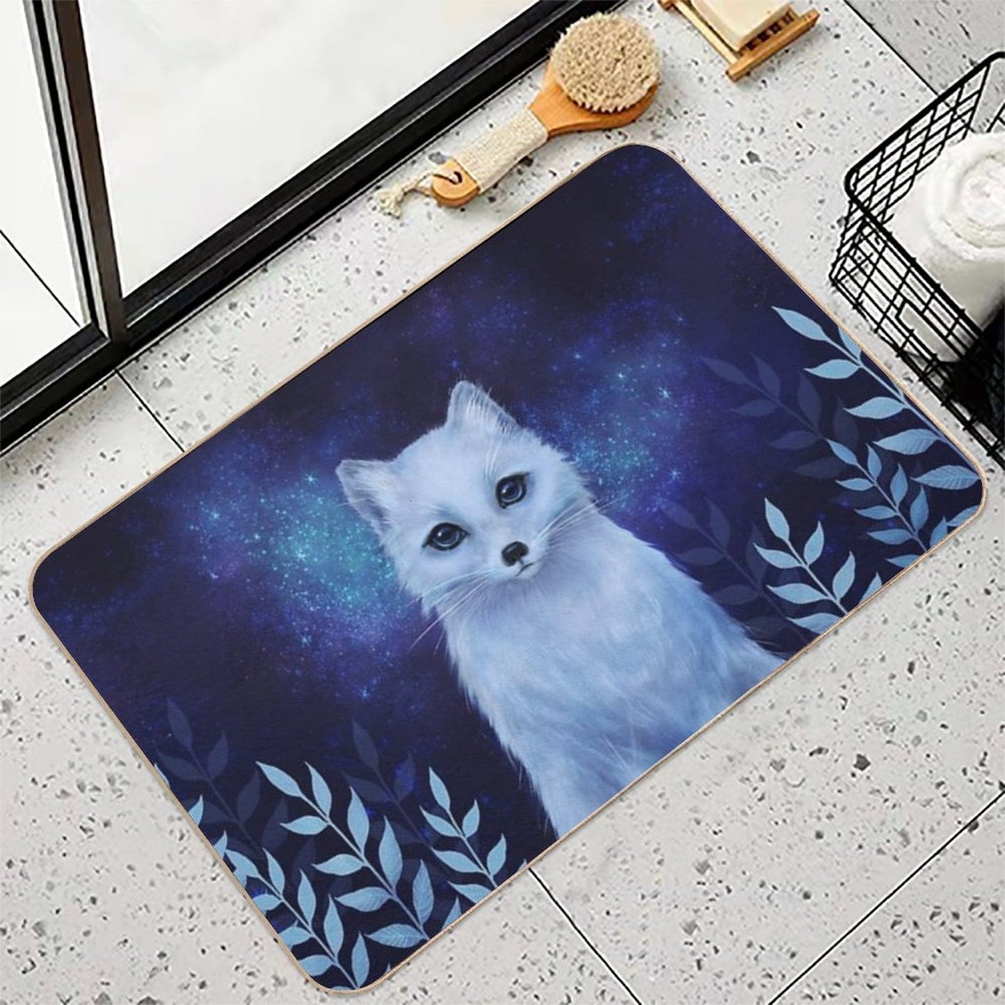 Winter Fox  Slip-Resistant Bath Mat