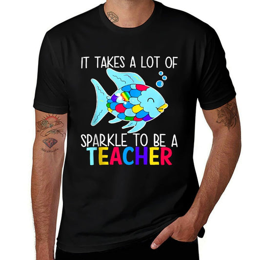 It Takes A Lot Of Sparkle To Be A Teacher Rainbow Fish BTS  Breathable T-Shirt