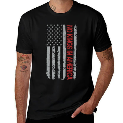 No Kings In America US Vintage  Relaxed-fit T-Shirt