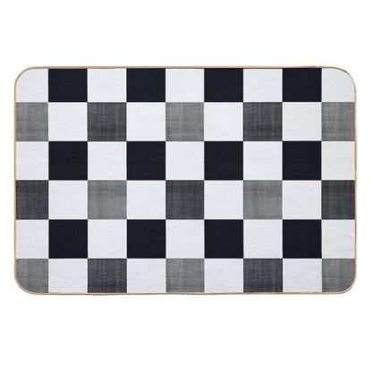 Ska Gingham  Easy Maintenance Bath Mat